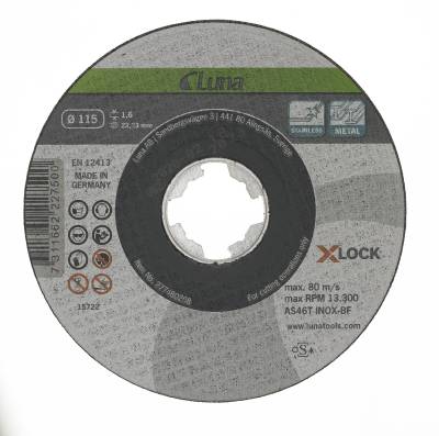 KAPSKIVA X-LOCK 115X1,6MM