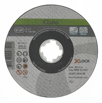 KAPSKIVA X-LOCK 125X1,6MM