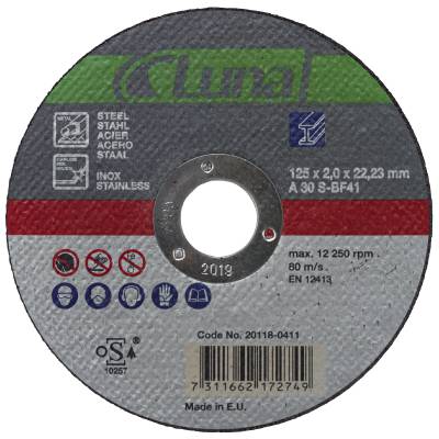 KAPSKIVA 115X2,0X22,23 INOX