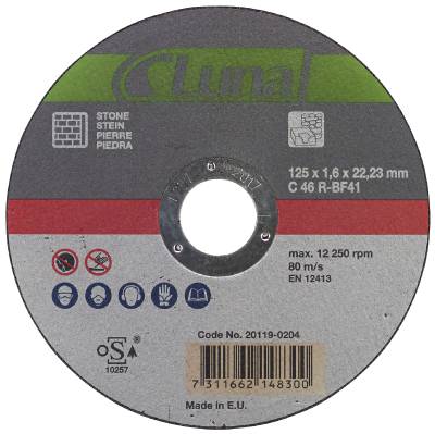 KAPSKIVA 125X1,6X22 STEN